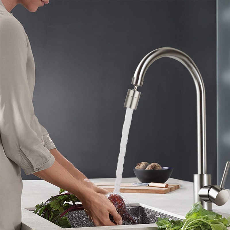 Hibbent NSF/ANSI/CAN 61 Certified 360 Degree Swivel Sink Faucet Aerator,