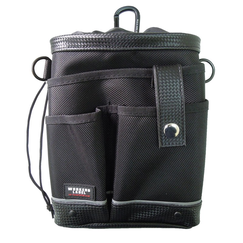 Bowken Club RF-105 Pouch, Small Case with Reflective Lines, Black