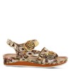 Spring Step L'Artiste Women's Joelina-Dazi Ankle Strap Sandal Yellow Multi
