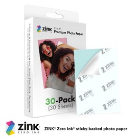 Zink 2"x3" Premium Instant Photo Paper (30 Pack) Compatible with Polaroid Snap, Snap Touch, Zip and Mint Cameras and Printers