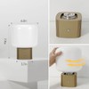 KNYELYNS Mushroom Lamp, Cordless Rechargeable Table Lamp with Glass Shade,