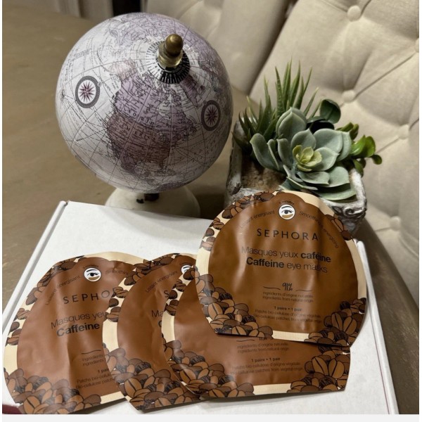 Sephora Caffeine Eye Masks Smoothing & Energizing Lot Of 4