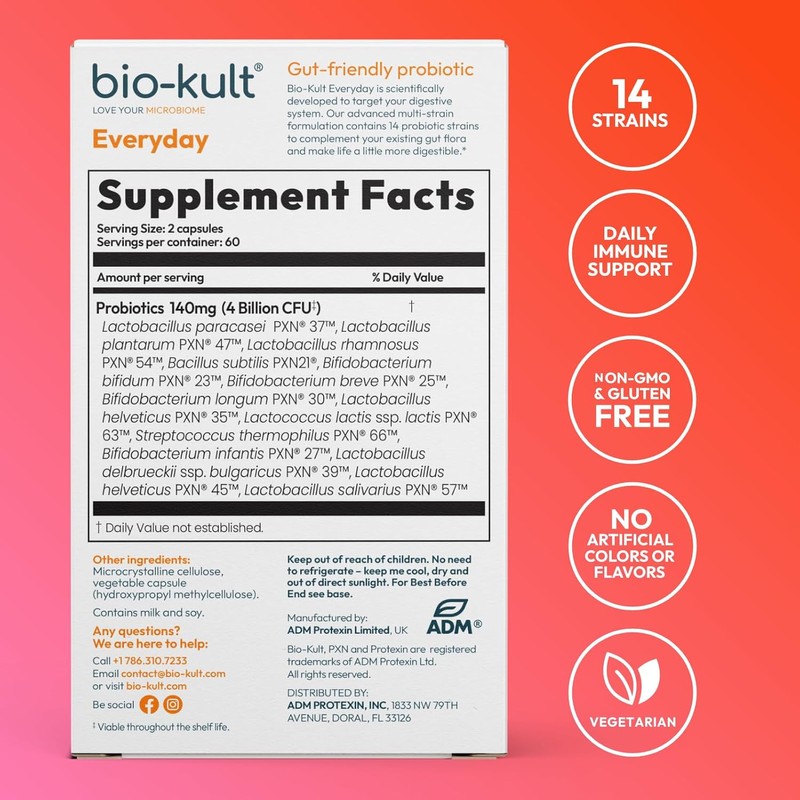 Bio-Kult 14 Strain Advanced Probiotics - Probiotic Supplement, Probiotic Capsules,