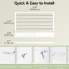 Vikaqi Wall Mounted Clothes Drying Rack 23.6", Foldable Wall Mount