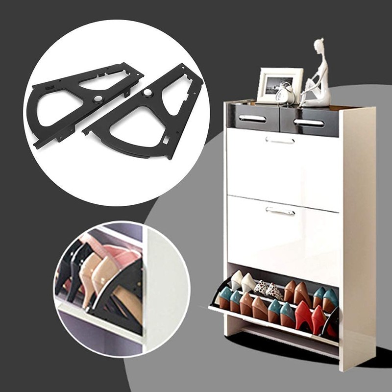 Single Layer Shoe Cabinet Flip Frame Shoe Rack Hinges Flip