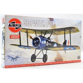 Airfix Vintage Classics Sopwith Pup 1:72 Scale Plastic Model Plane Kit A01062V