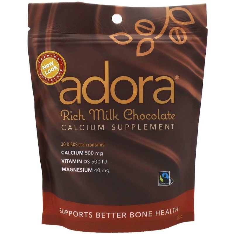 Thompson Adora Calcium Supplement - Made with Milk Chocolate -