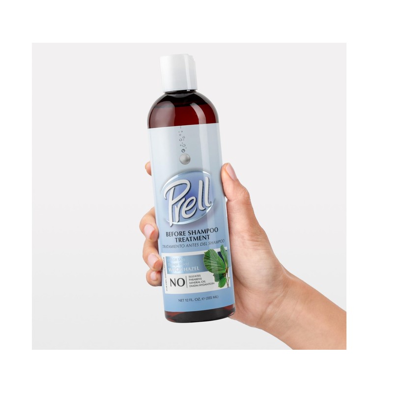 Prell Before Shampoo Treatment for Dry, Damaged Hair, Color Safe,