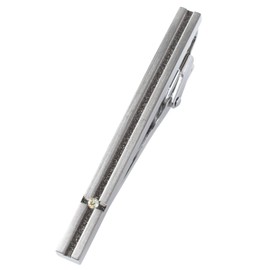 Tabarat Tps-150 Men's Necktie Clip, Birthstone, Made in Japan, Brass, Stylish, Popular, New Life, Gift, Glass Brass Metal, Diamond | Crystal