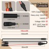 COMeap 6FT 2M 12AWG+14AWG Solar Connector to DC 8mm Adapter