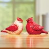 Abbott Collection 27-Shaker/Card Cardinal Salt & Pepper, 1 EA Red