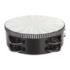 6 Inch Tambourines Double Row Melodious Polished Reflective Drum Hand