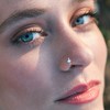 14K Gold Filled Simple Nose Hoop Ring - 20 Gauge