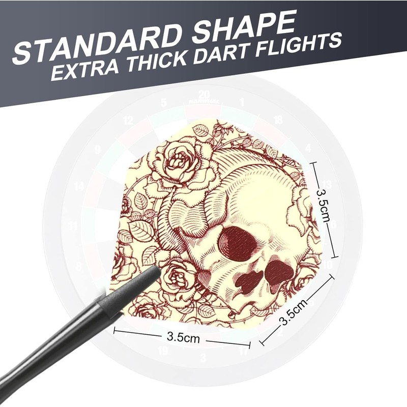 Standard Dart Flights 50 Sets Random 30 Sets, 90 Pcs