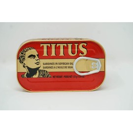 Titus Sardines in Vegetable Oil Pack Of 5 (5 x 125g)