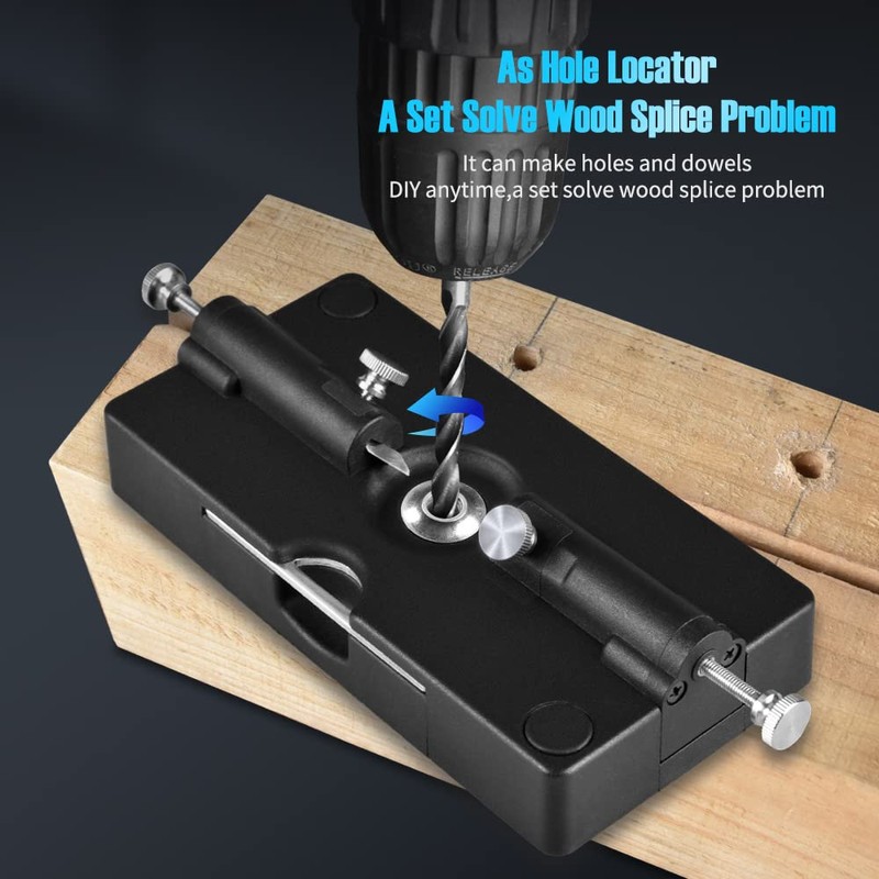 Self Centering Dowel Jig Kit-6/8/10/12mm Wood Dowel Hole Drill Guide