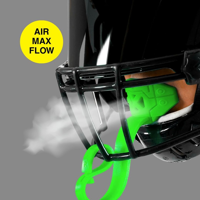 SLEEFS X Hot Green Football Mouth Guard - Lip/Mouthguard with