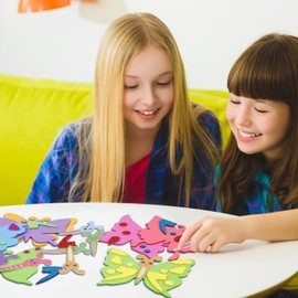 LAMEK 12 Sets Butterfly Craft Set Children Creative Craft Craft Set for Crafts Party Bag Gift for Children's Birthday Spring Summer School Enrolment