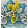 Sip Back And Relax Handmade Deco Mesh Summer Wreath