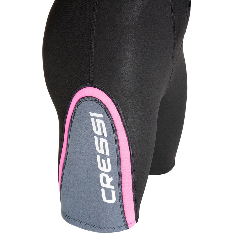 Cressi Women's Shortie Wetsuit, Black/Aguamarina, XS UK
