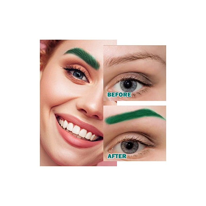 Pomada para Cejas Eyebrow Pomade Gel, Waterproof Long-Lasting, Green
