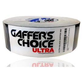 Gaffer Tape Gaffer's Choice Ultra - Black Gaffers Tape 2 Inch x 60 Yard - The Biggest ROLL - Heavy Duty Tape - Easiest to Tear Cloth Tape