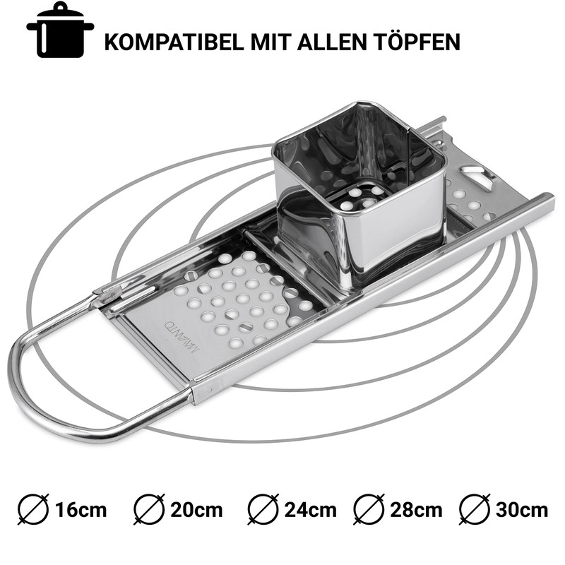 MAVANTO Spätzle Slicer Stainless Steel for Homemade Spätzle & Knöpfle