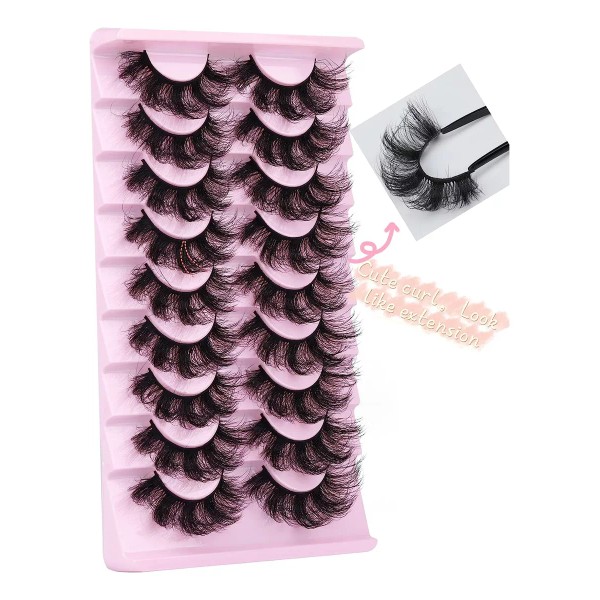 Goddvenus Mink Lashes Fluffy 20 Mm De Espesor D Curl
