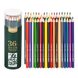 M&G 36 Colors Colored Pencils Set, 36pcs Oil Based Drawing Color Pencil Art Supplies for Beginner Adult Coloring Book Gifts with Green Pencil Holder