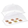 2 PCS Extra Large Food Covers Nets for Outside（40"X24"）umbrella Mesh