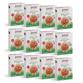 Jovial Whole Grain Brown Rice Penne Pasta - Pasta Penne, Penne Pasta, Whole Grain Pasta, Organic Pasta, Gluten Free, Dairy Free, Brown Rice Pasta, Award Winning Taste, Made in Italy - 12 Oz, 12 Pack