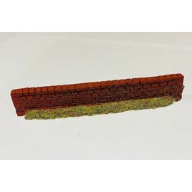 Javis Red Brick Wall - OO Gauge/1:76 Scale - Pack of 4 (PW3DKRED)