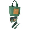 Skater KNBP2-A Insulated Lunch Bag with Pockets, Sage Green