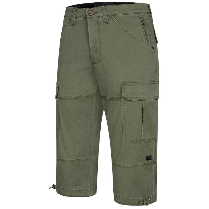 Indicode Men's INStevie 3/4 Cargo Shorts with 6 Pockets |