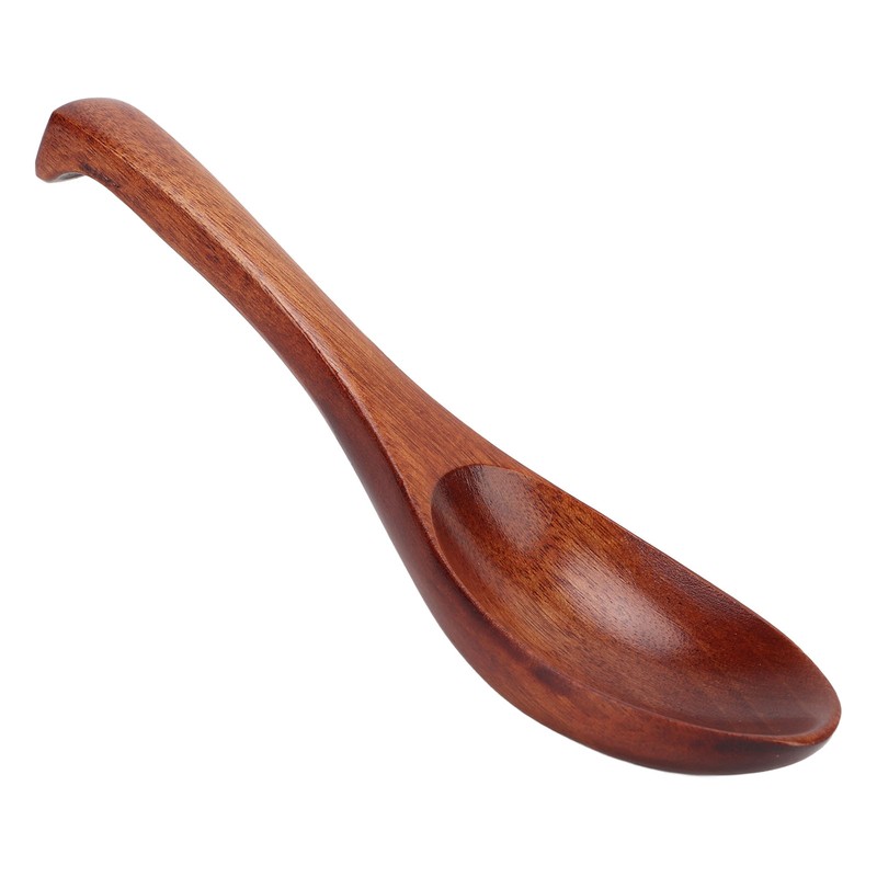 5Pcs Wooden Spoons Natural Safe Comfortable Light Weight Delicate Sturdy
