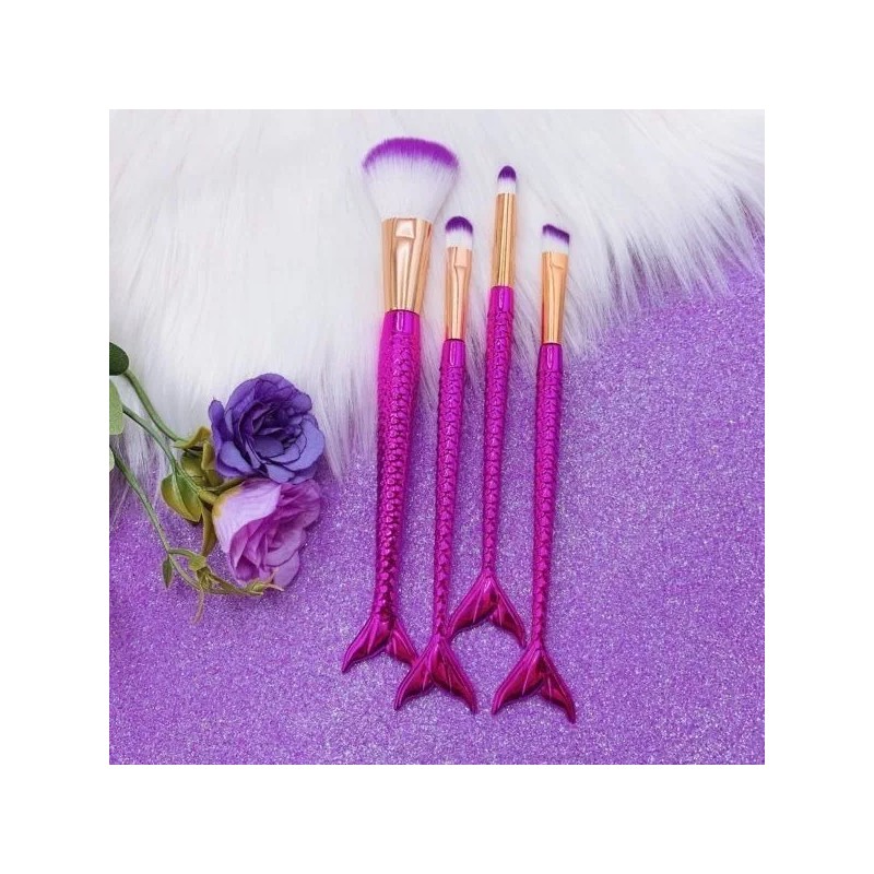 KH Brochas Sirena Maquillaje 12 Sets De 4pz Mayoreo Regalo