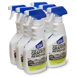 Motsenbocker's Lift Off 45406-6PK 16-Ounce Paint Scuff and Graffiti Remover Spray Easily Removes Paint Scuffs, Spray Paint, Acrylic from Multiple Surface Types Vehicles, Brick, Boats, Concrete