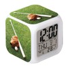 MINZEN LED Alarm Clock Baseball Bats Gloves Footballer Desk Table