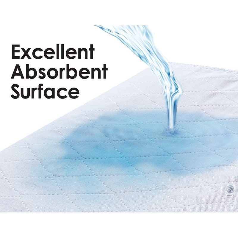 Wave 2 Pack - Reusable Underpad Washable 34x36 Green -