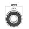 10PCS 608RS Ball Bearings Skateboard Roller Scooters Sealed Ball Longboard
