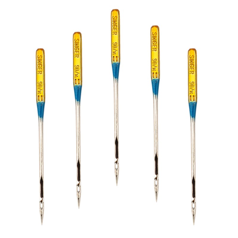 SINGER 04721 Size 90/14 Stretch Sewing Machine Needles, 5-Count ,