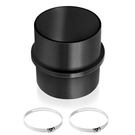 Jasfyee 75mm Duct Connector, 75mm Pipe Connector with 2 Adjustable Clips, 75mm Ducting Connector for Eberspacher and Webasto Heater Accessories, Diesel Heater Ducting