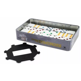 Cardinal Double Six Color Dot Dominoes 28 color dot dominoes Cardinal Game