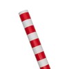 Caspari Awning Stripe Red & White Roll Wrap - includes