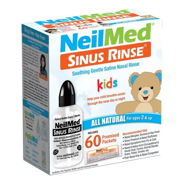 NeilMed Kit Lavado Nasal Neilmed Sinus Rinse Niños Kids 60 Sobres