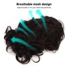 Men Short Black Wigs Soft Texture Breathable Adjust Net Firmly
