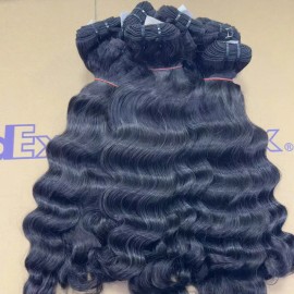 Raw Indian Hair Burmese Curly Wholesale Unprocessed Raw Hair Bundles Vendor Indian Raw Hair Weaving From India Wholesale Vendorstyle: 1, color: 1 bundle burmese wave, Stretched Length: 4 Inches