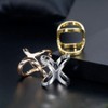 2PCS Women Girls Elegant X-Shaped Modern Simple Scarf Clips Fashionable