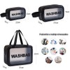 Clear Toiletry Bag, 3Pcs Clear Travel Toiletries Bag, Waterproof Clear