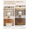 HWH Farmhouse Vanity Light Fixture, Rustic Bathroom Light Fixtures for